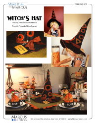Witch&#039;s Hat Sewing Pattern Templates