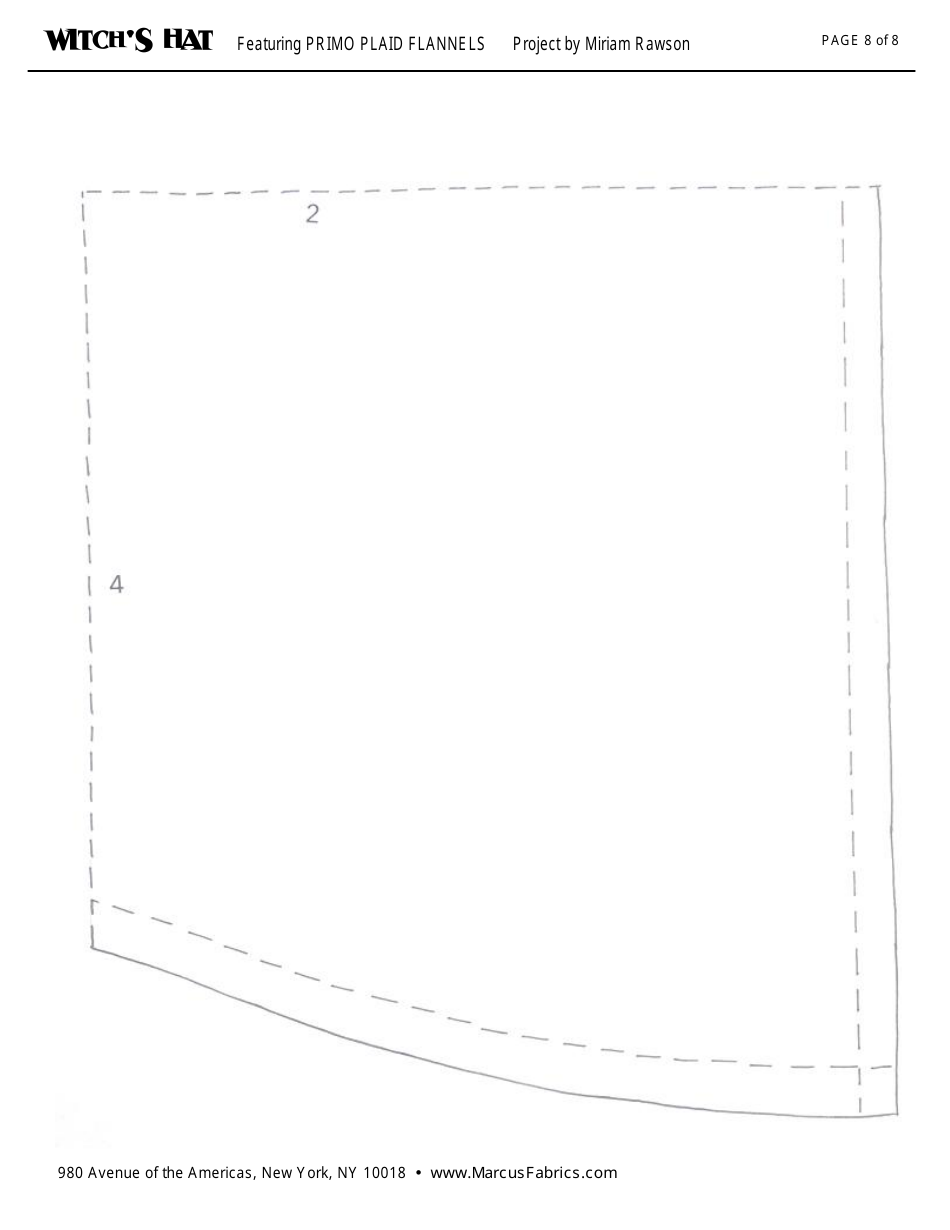 Witchs Hat Sewing Pattern Templates, Page 8