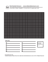 Document preview: 14-count Grid Cross-stitch Pattern Template