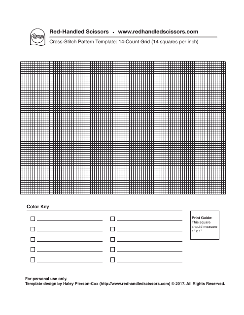14-count Grid Cross-stitch Pattern Template Download Pdf