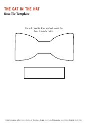 The Cat in the Hat Bow-Tie and Hat Brim Templates, Page 5