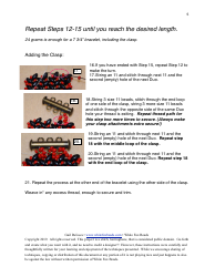 Super Duo Herringbone Bracelet Beading Pattern, Page 5