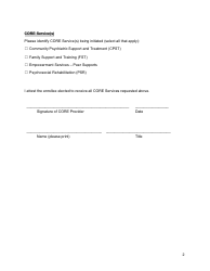 Core Service Initiation Notification Form - New York, Page 2