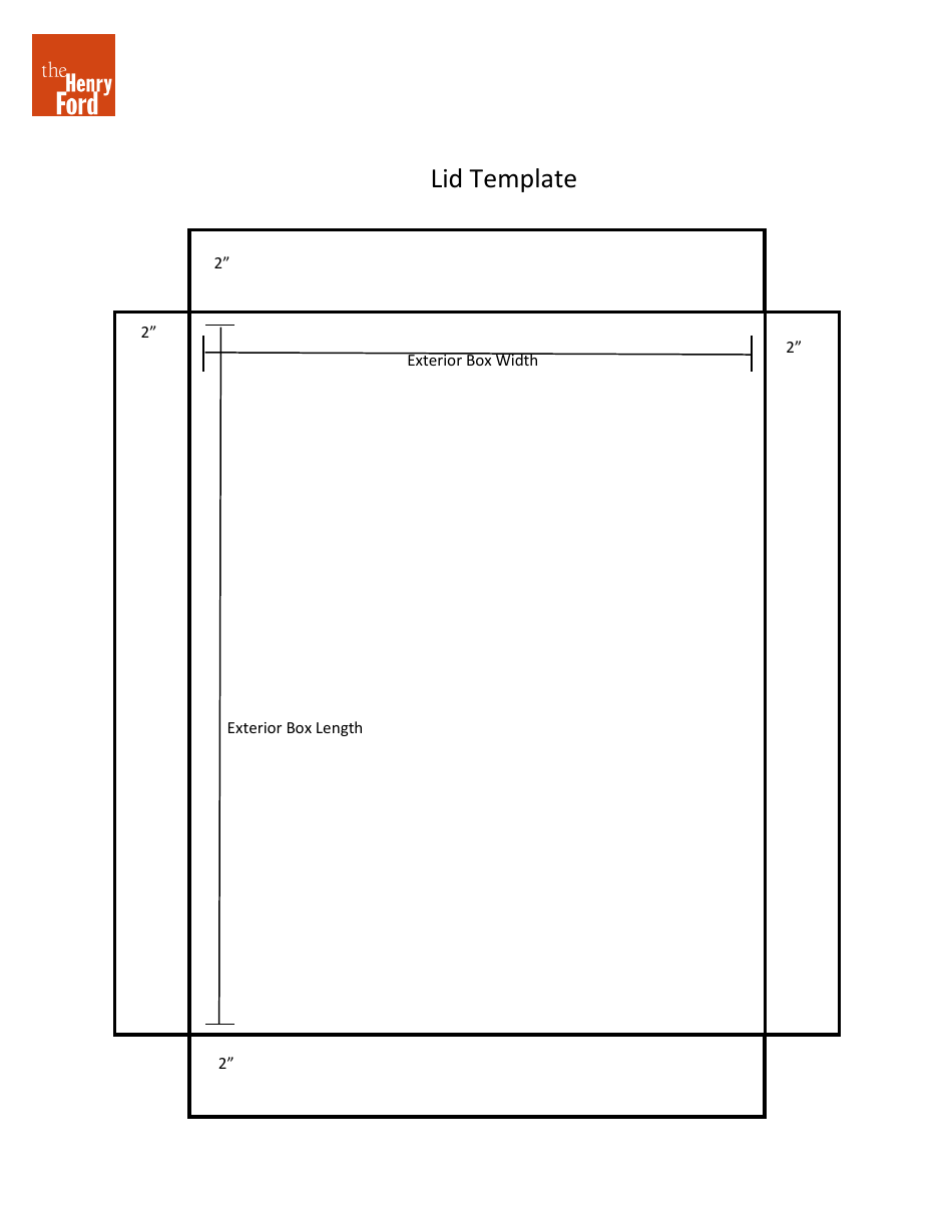 Box With Lid Template - the Henry Ford, Page 3