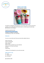 Document preview: Mini Frida Hand Sanitizer Holder Crochet Pattern