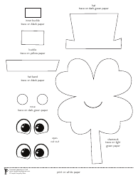 Shamrock Leprechaun Template, Page 2