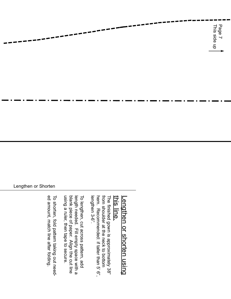 Adult Hospital Gown Sewing Pattern Templates, Page 7
