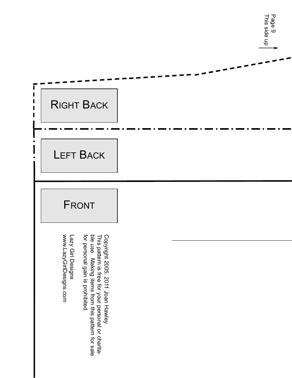 Adult Hospital Gown Sewing Pattern Templates, Page 9