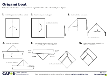 Document preview: Origami Boat Guide