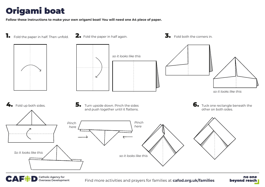 Origami Boat Guide