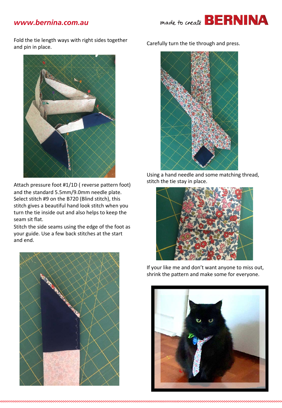 Neck Tie Sewing Pattern, Page 7