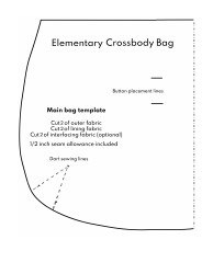Elementary Crossbody Bag Sewing Pattern Template, Page 9