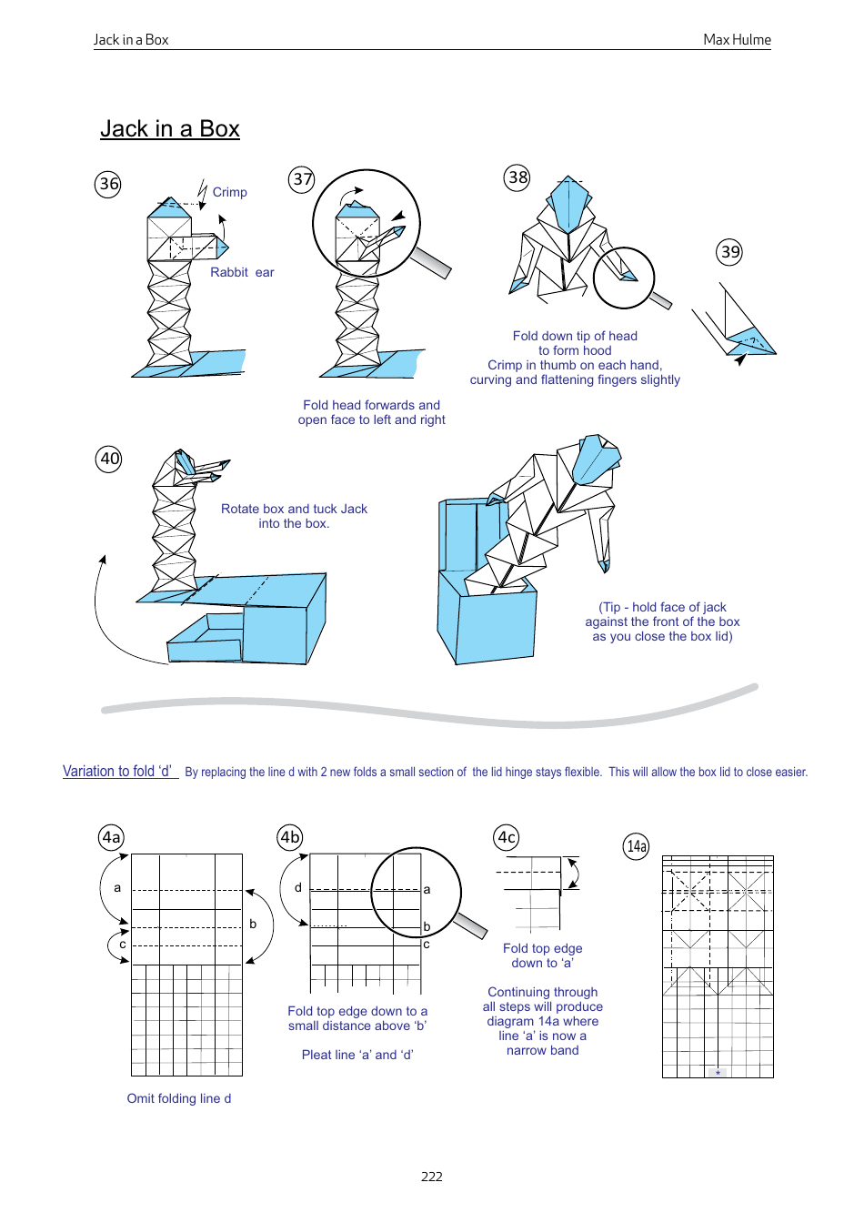 Origami Paper Jack in a Box Guide, Page 4