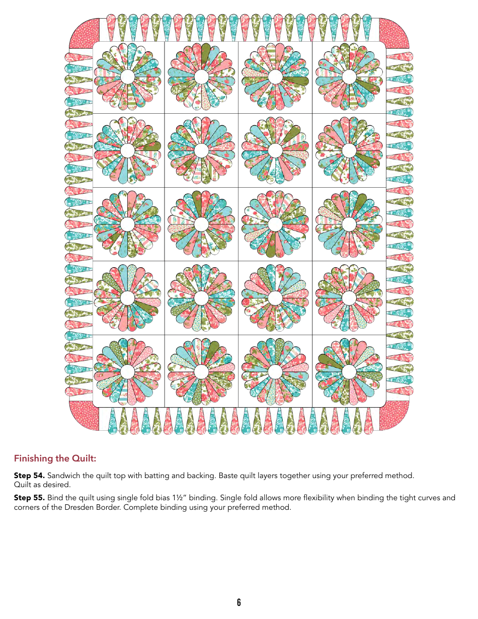 Pocketful of Posies Quilt Pattern Templates, Page 7