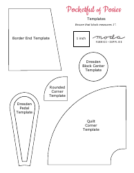 Pocketful of Posies Quilt Pattern Templates, Page 9