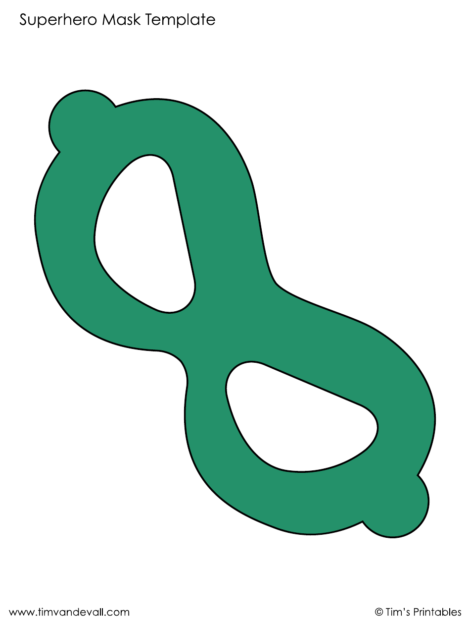 Superhero Mask Templates - Tims Printables, Page 4