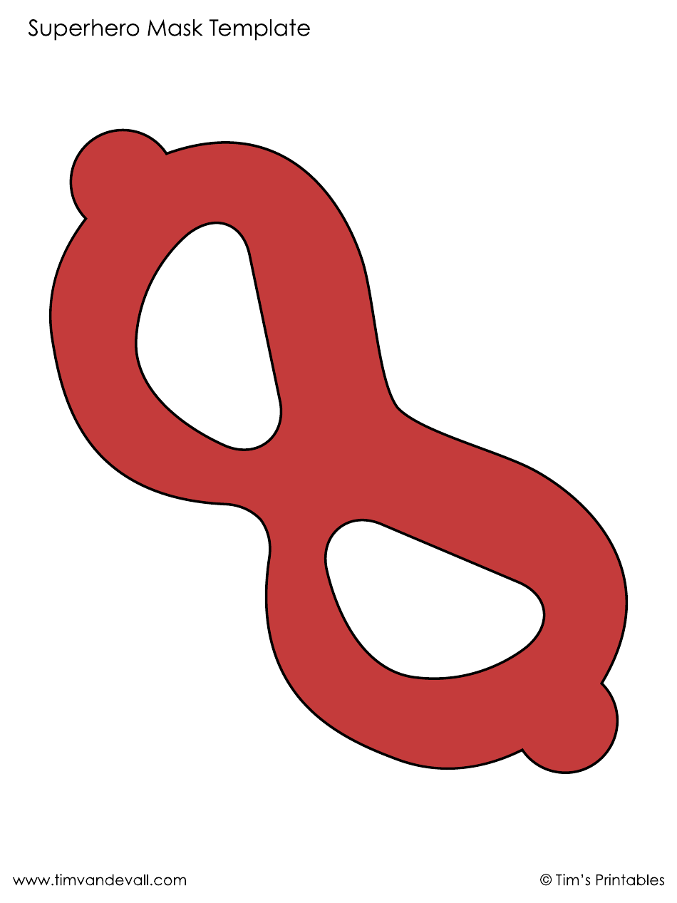 Superhero Mask Templates - Tims Printables, Page 5