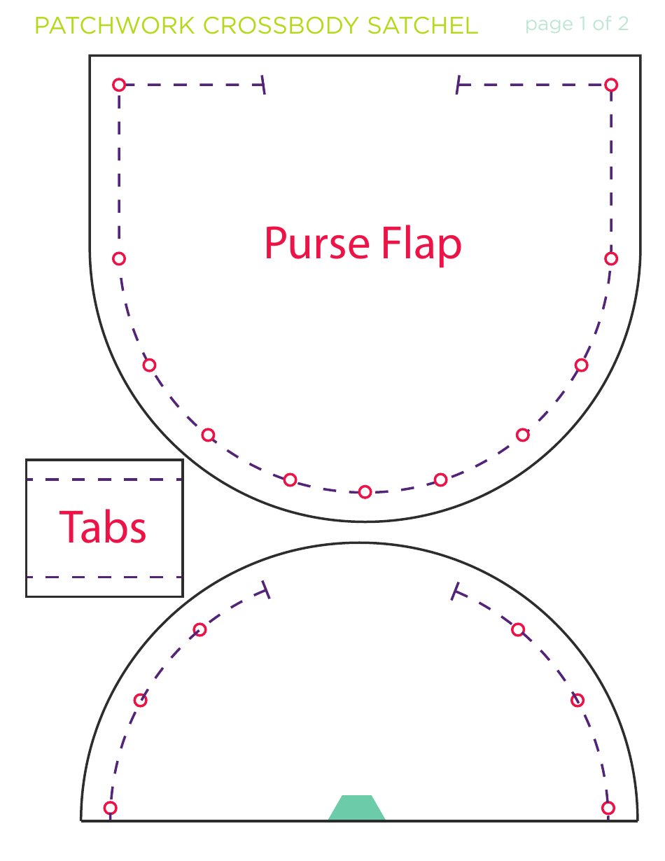 Patchwork Crossbody Satchel Pattern Templates, Page 10