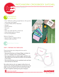 Patchwork Crossbody Satchel Pattern Templates, Page 2