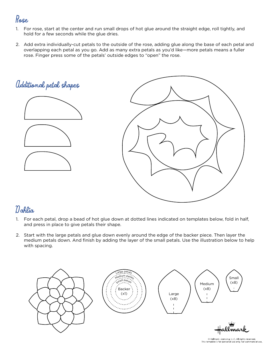 Heart Felt Flower Bouquet Templates, Page 4