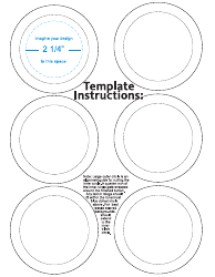 Document preview: 2 1/4 Button Template
