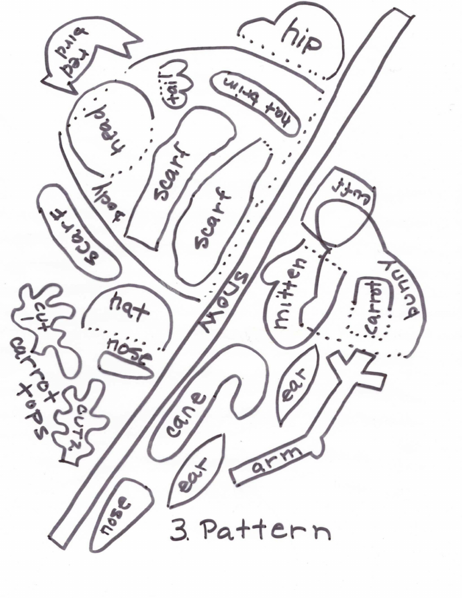 Let It Snow Mystery Quilting Pattern Templates, Page 13