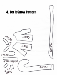 Let It Snow Mystery Quilting Pattern Templates, Page 14