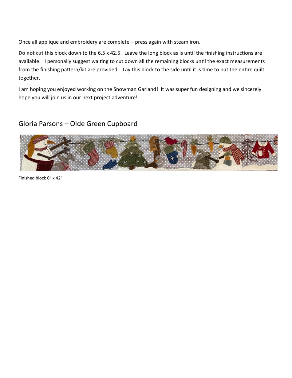 Let It Snow Mystery Quilting Pattern Templates, Page 6