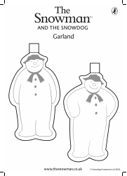 The Snowman and the Snowdog Garland Template, Page 2