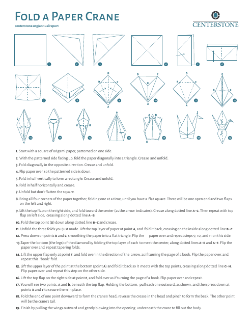 Origami Paper Crane Guide - Centerstone