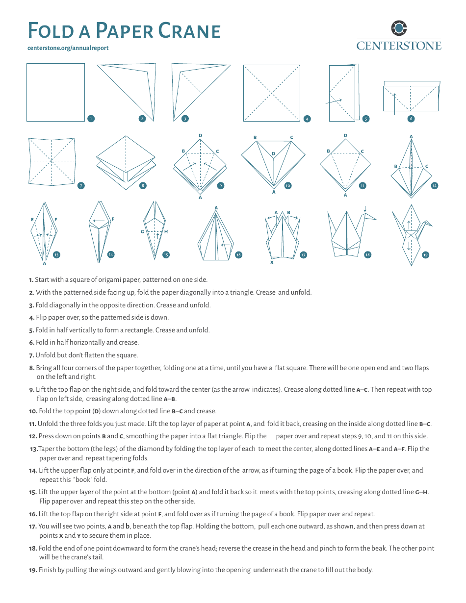 Origami Paper Crane Guide - Centerstone