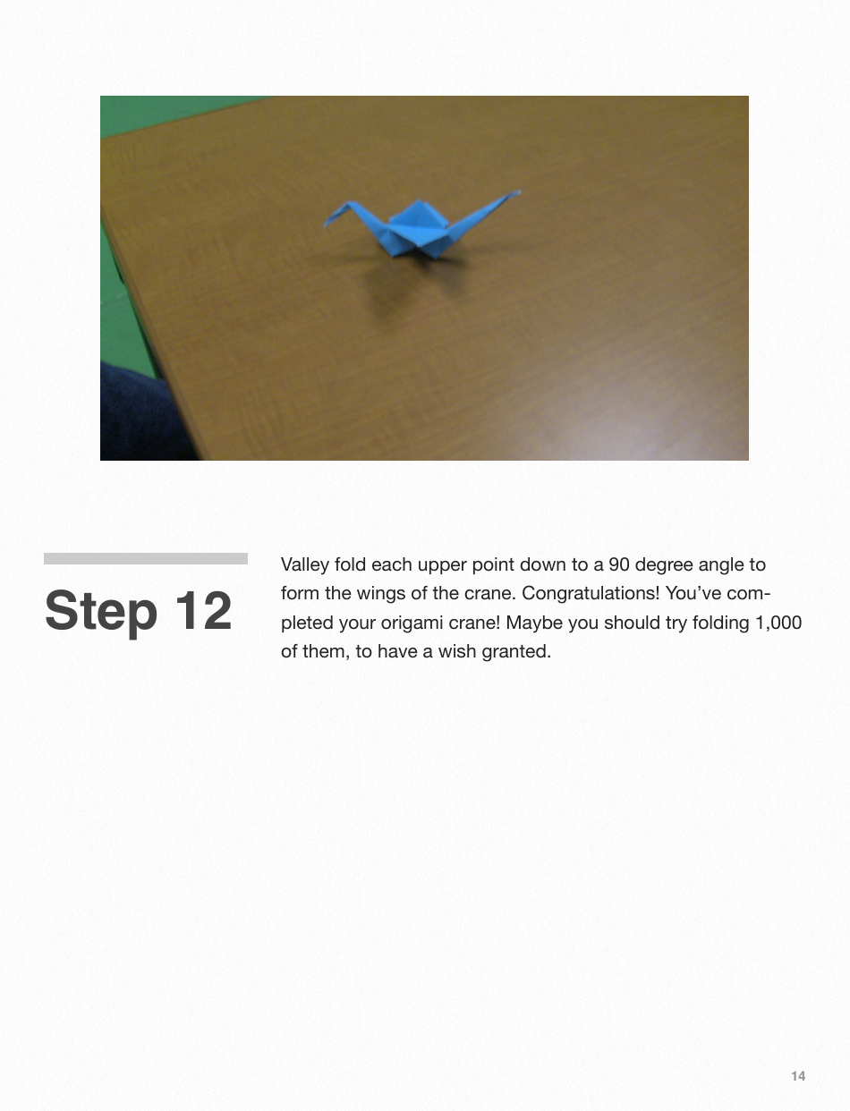 Origami Paper Crane Guide - Chase Corr, Page 15