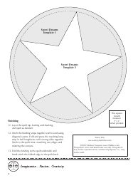 Sweet Dreams Quilt Pattern Templates, Page 4