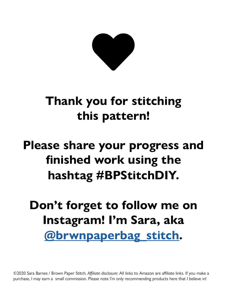 Kitty Heart Embroidery Pattern Template, Page 10