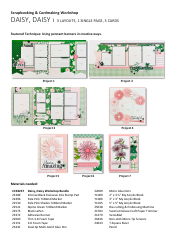 Document preview: Daisy Scrapbooking Patterns