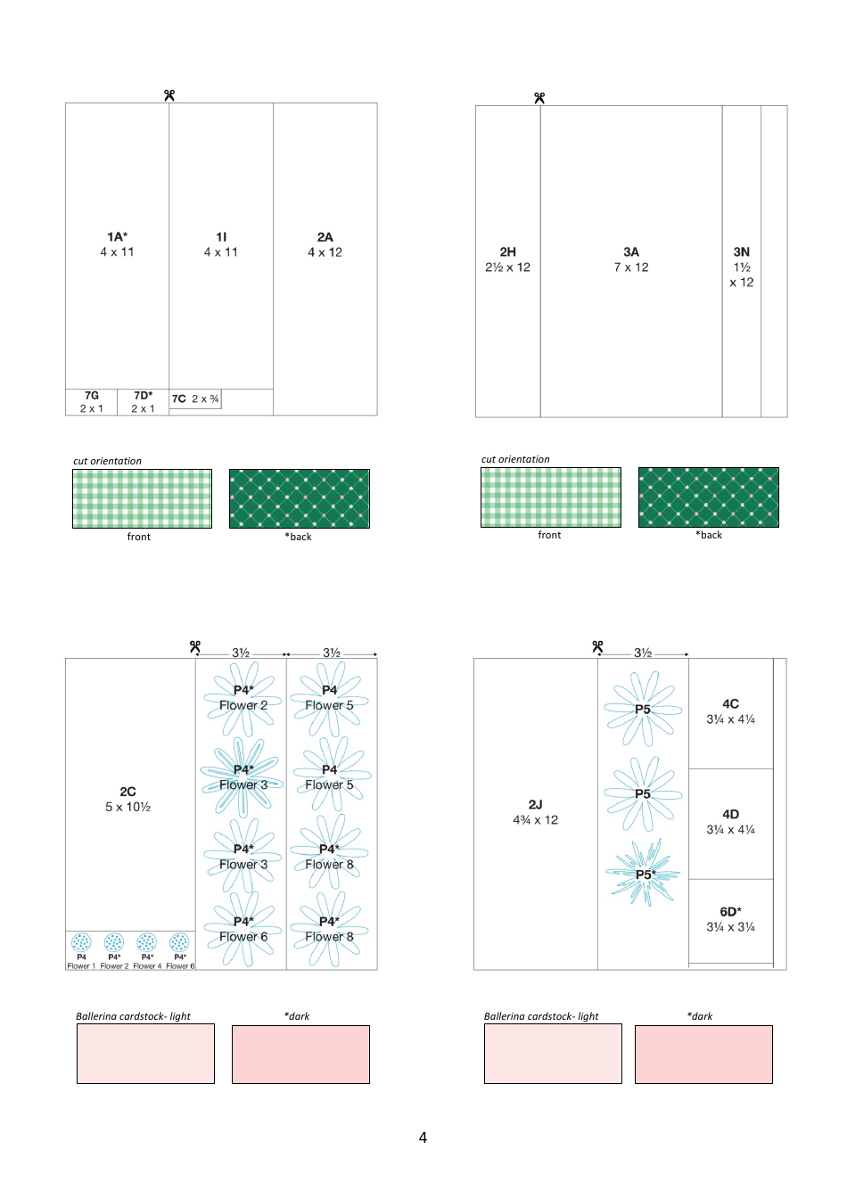 Daisy Scrapbooking Patterns, Page 4