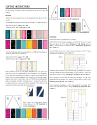Party Hat Quilt Pattern Templates, Page 2