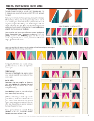 Party Hat Quilt Pattern Templates, Page 3