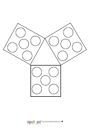 Five Dice Pattern Templates, Page 4