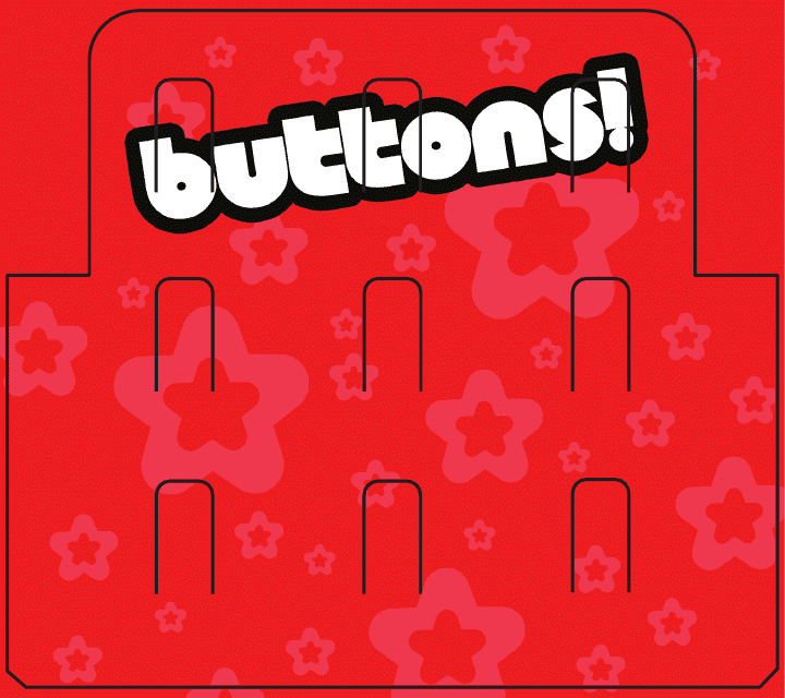 Buttons Retail Box Template Preview - TemplateRoller