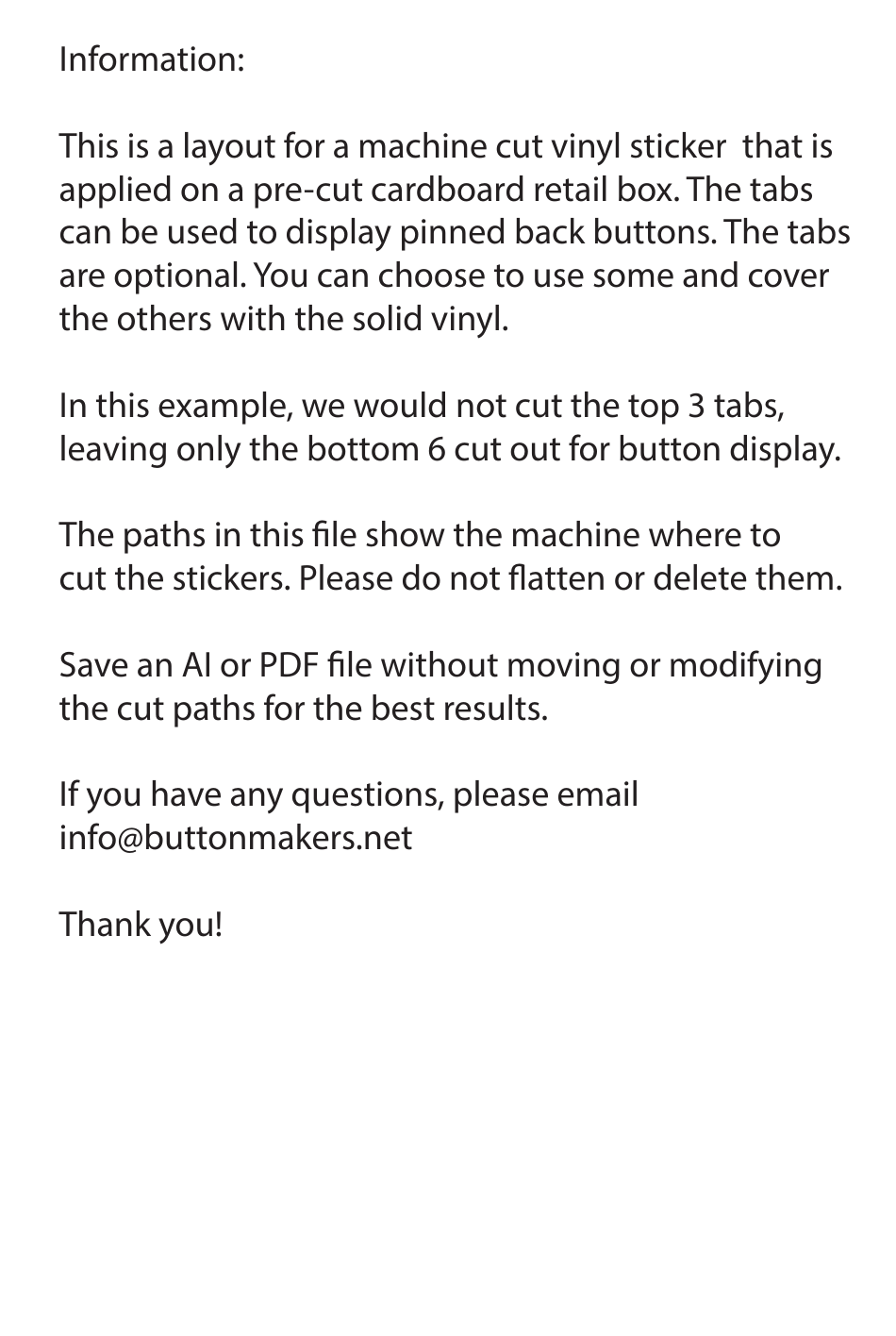 Buttons Retail Box Template, Page 4