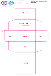 Hb1 Flat Pack Collection Box Template