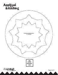 Ruched Flower Quilt Pattern Templates, Page 4