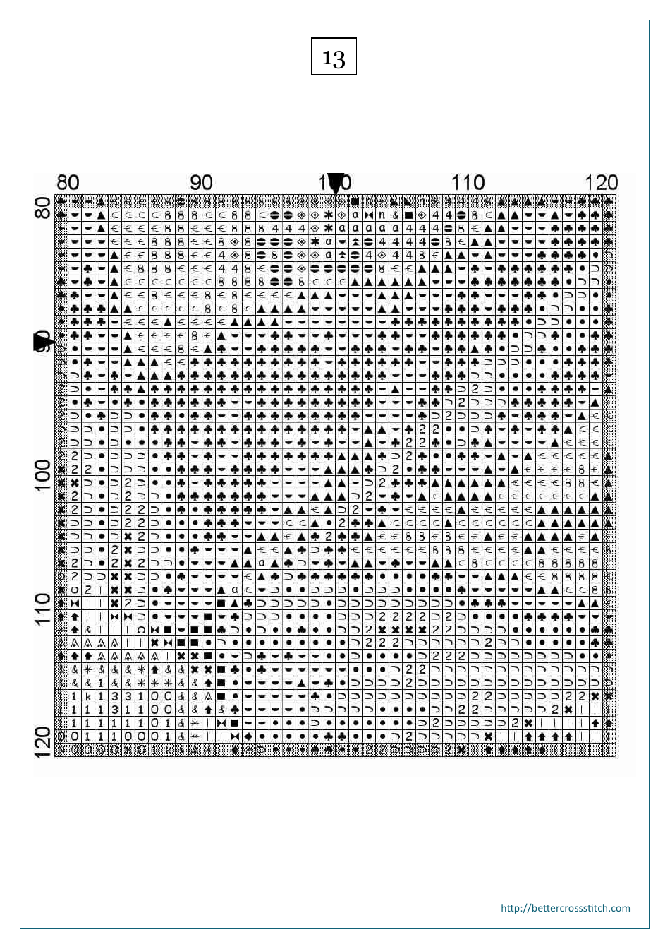 Red Flower Cross-stitch Pattern - Part 1, Page 15
