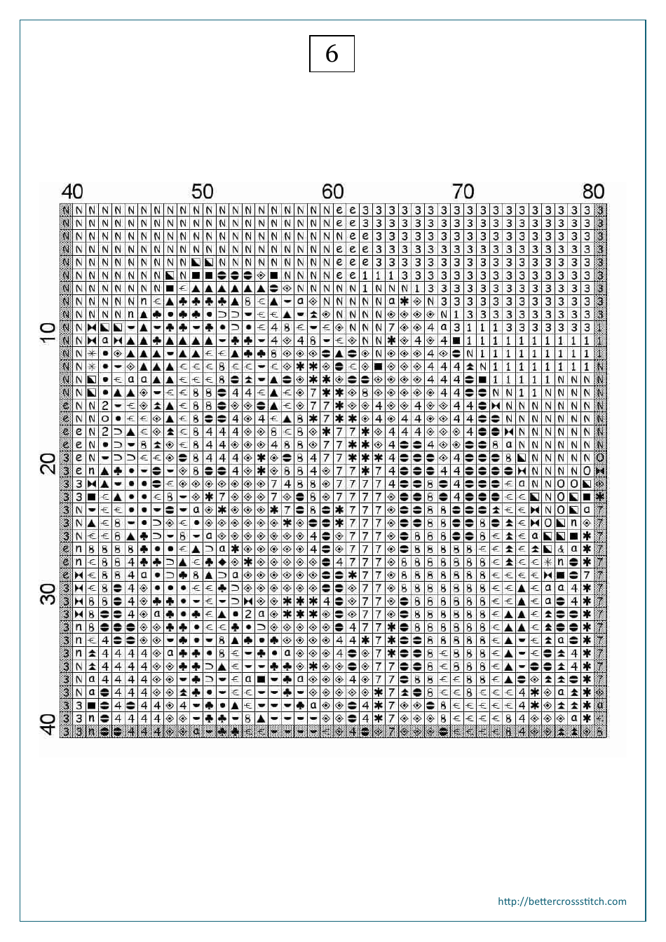 Red Flower Cross-stitch Pattern - Part 1, Page 8