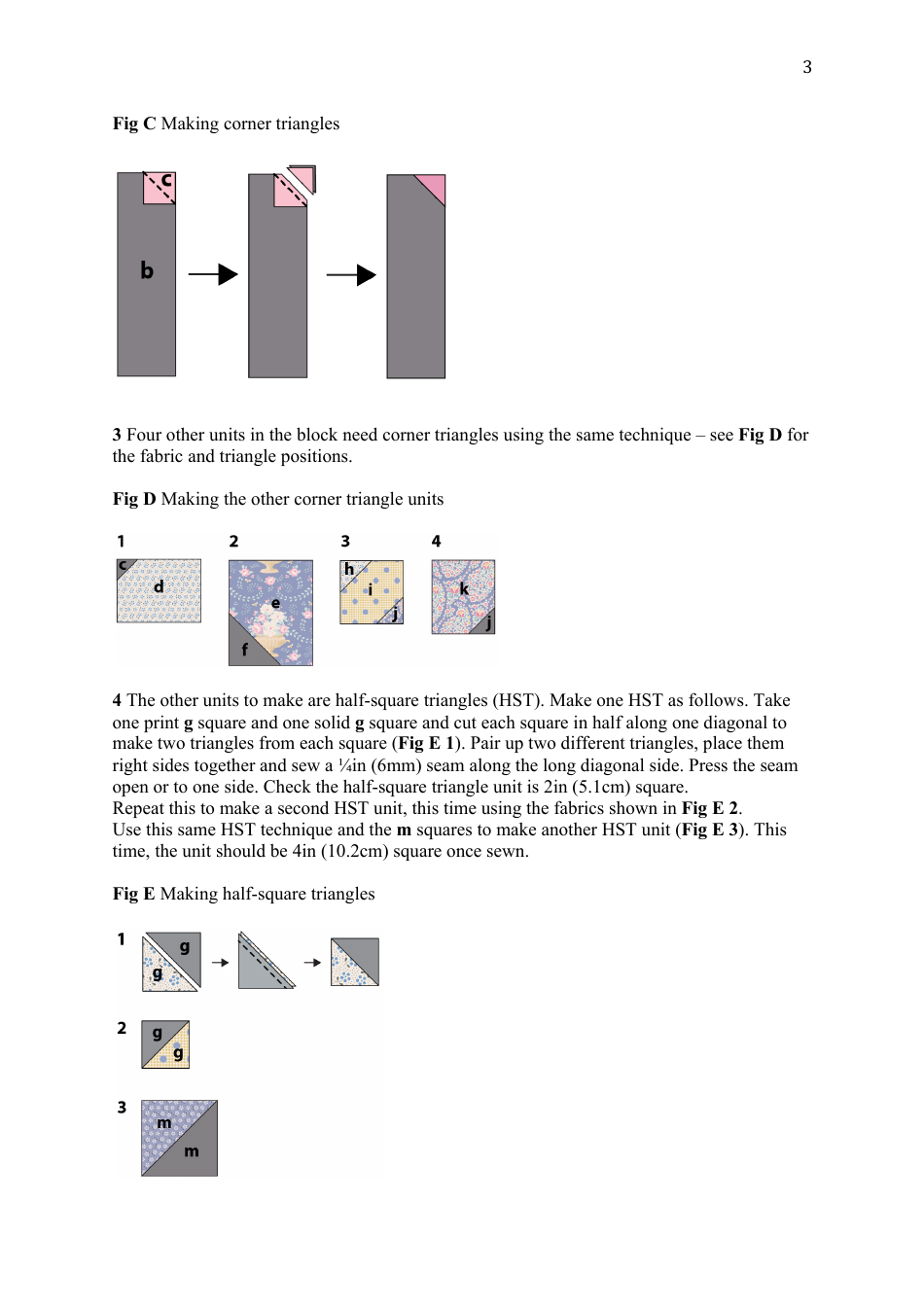 Bird Quilt Block Pattern Template, Page 3