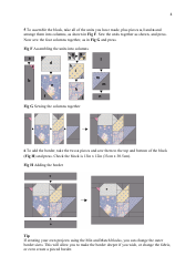 Bird Quilt Block Pattern Template, Page 4