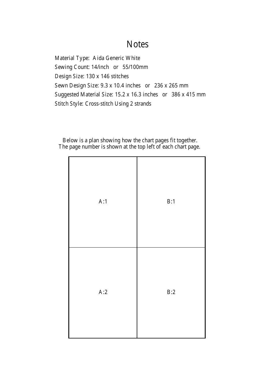 Basket With Flowers Cross-stitch Pattern, Page 3