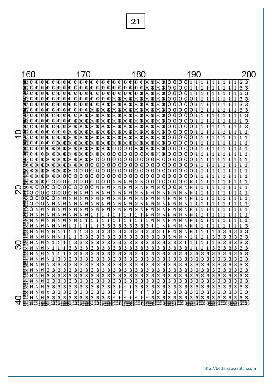 Red Flower Cross-stitch Pattern - Part 2, Page 10