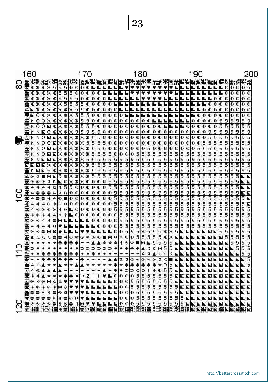 Red Flower Cross-stitch Pattern - Part 2, Page 12